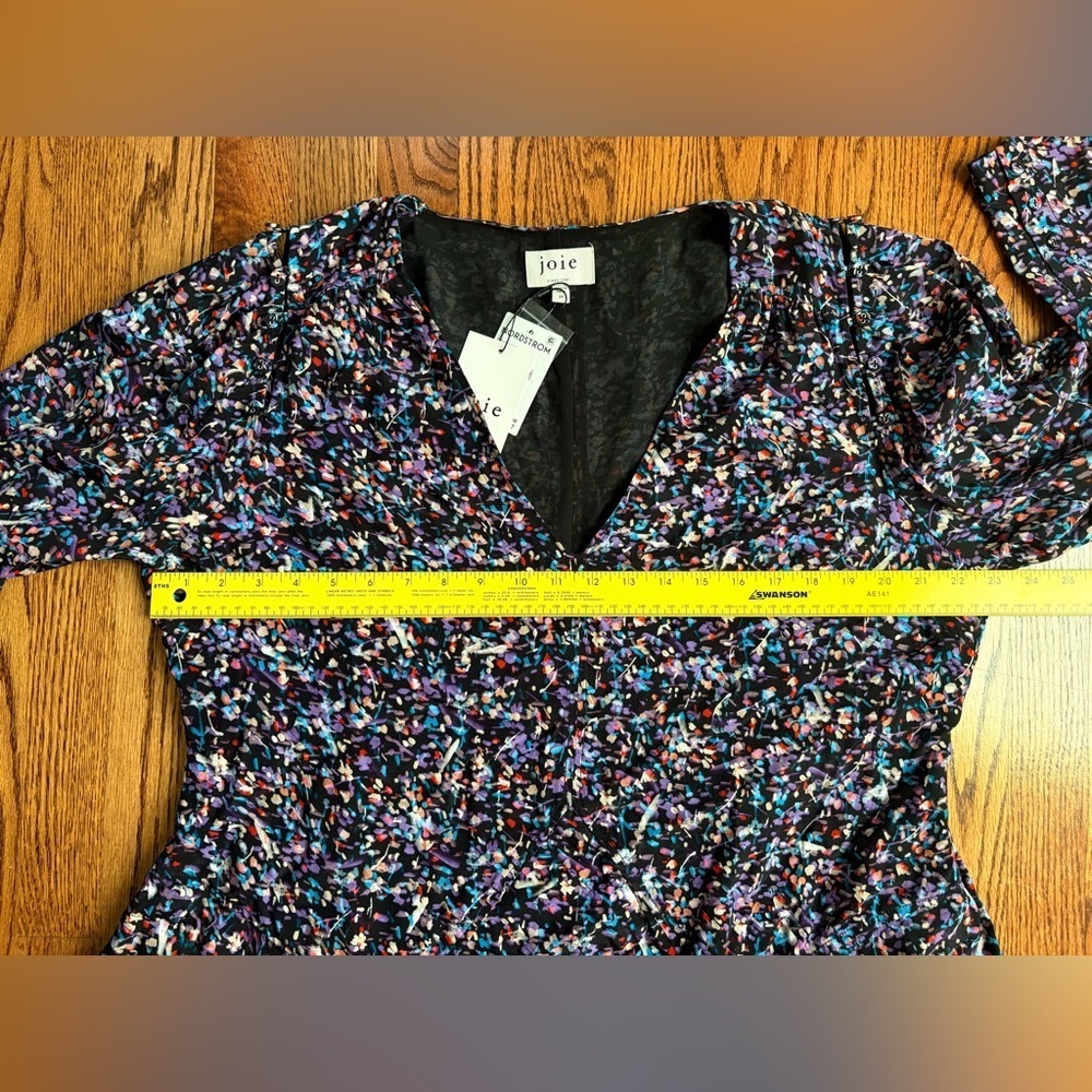 Joie Rowley Mini Dress – NWT
Color: Caviar Black Multi • Size 2X - Picture 13 of 13